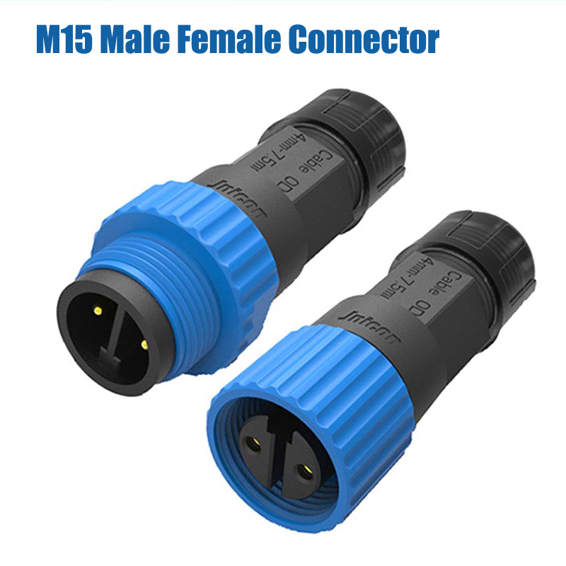 Outdoor Power And Plant - Waterproof M15 2 3 Pin Connector