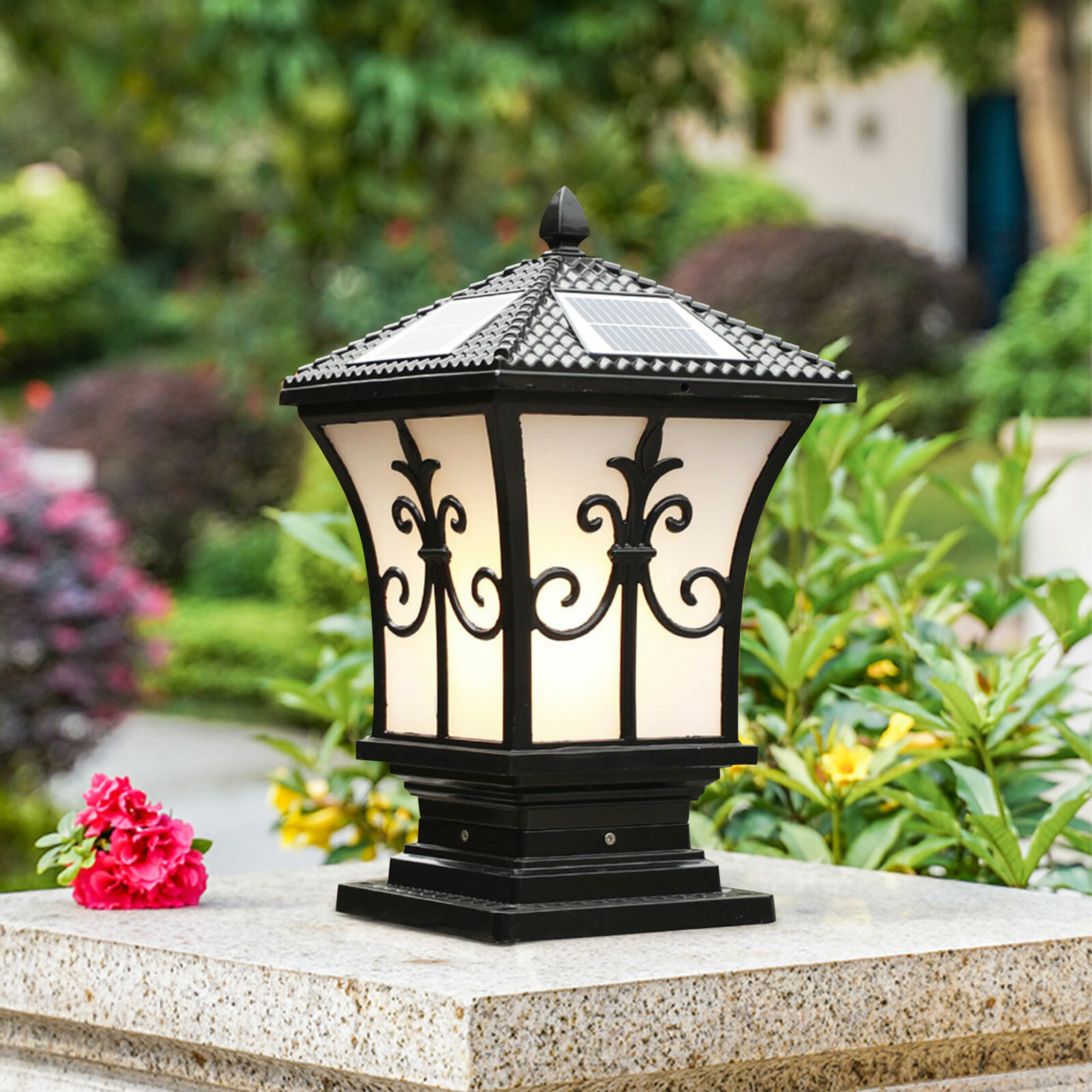 Outdoor Power G Motion - 11w LED Pillar Lamp Garden Lantern