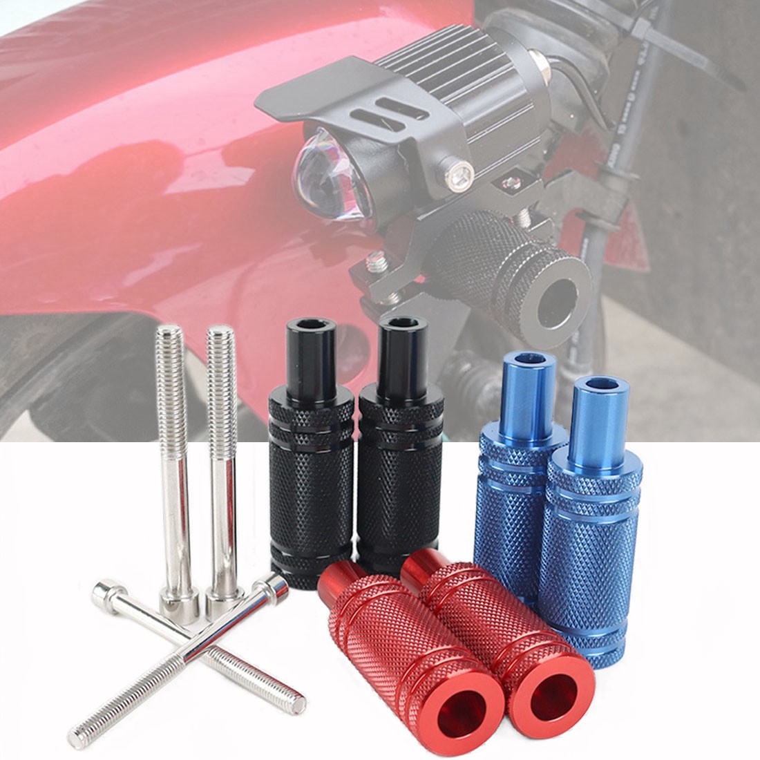 Outdoor Power Products - Motorcycle Headlight Mount Holder Adjustable Fender