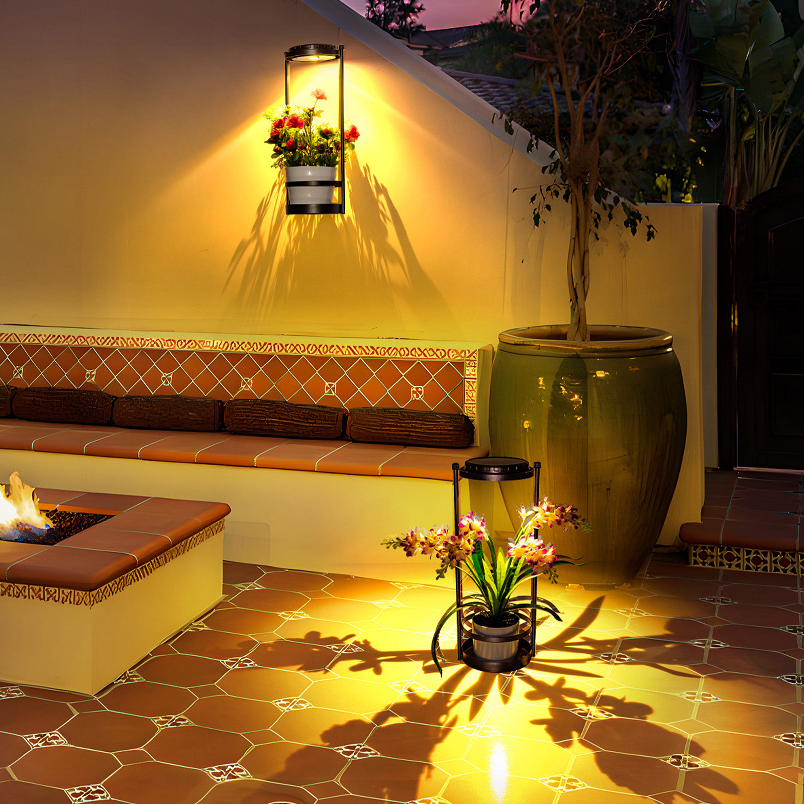 Outdoor Power And Plant - LED Solar Garden Lights Outdoor Waterproof