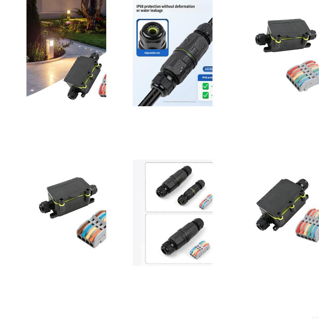 Outdoor Power Block - Weatherproof Quick Connector 2/3/4/5Core Terminal Block