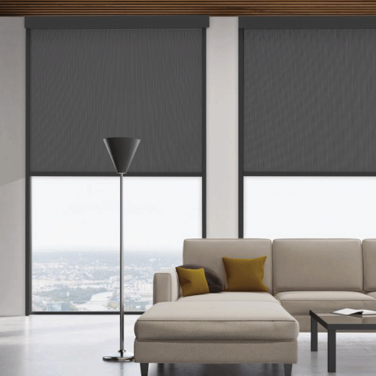Outdoor Power Blinds - Smart Blackout Outdoor Windproof Waterproof Roller