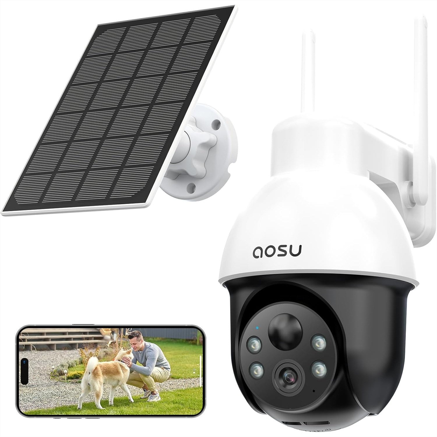 Outdoor Power Products - Solar Security Camera Wireless Outdoor, 3K/5MP