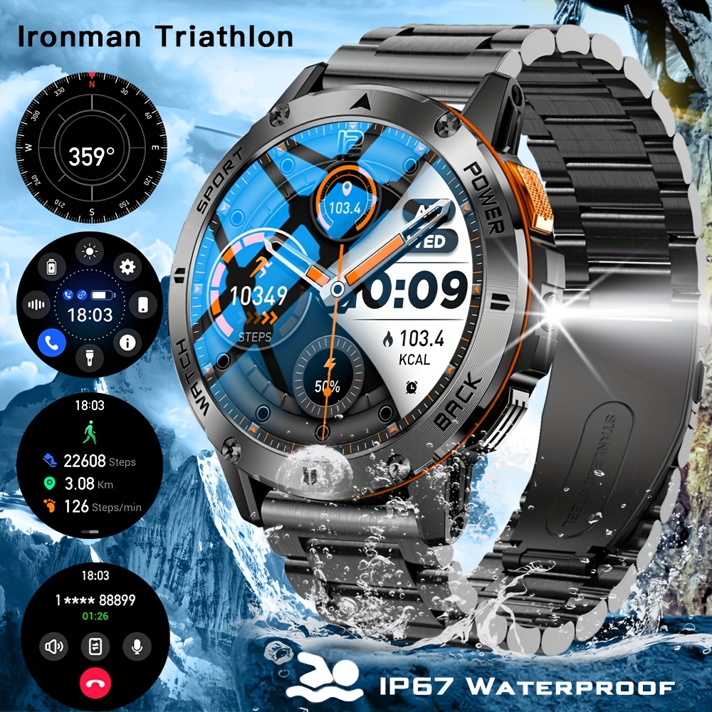 Outdoor Power Hours - New Triathlon Sports Smart Watch LED