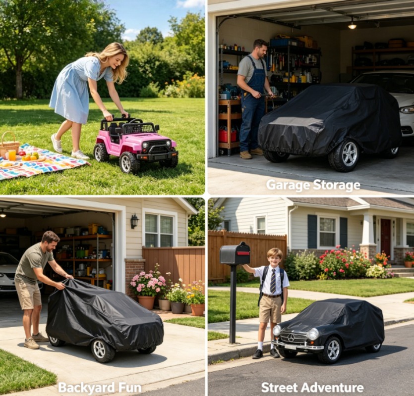 Outdoor Power Wheels - Outdoor Toy Car Cover 210D UV