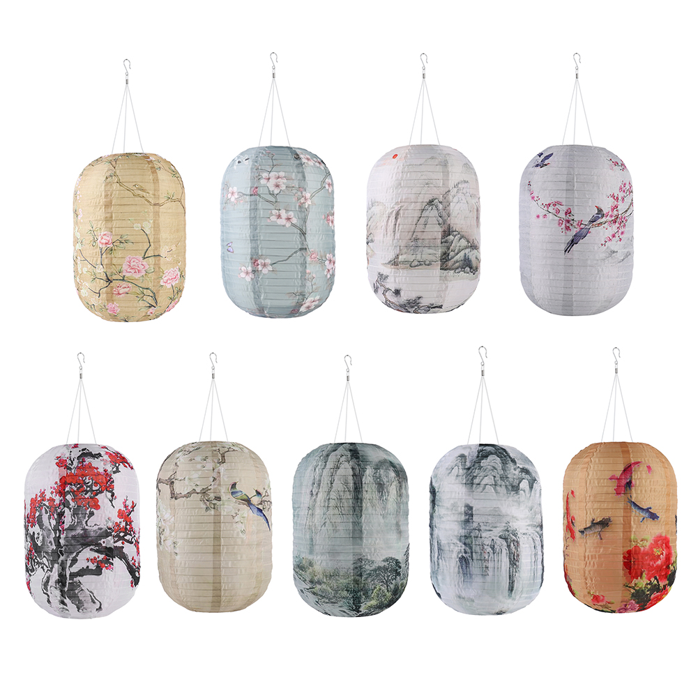Outdoor Power Hours - Solar Print Hanging Lantern IP65 Waterproof