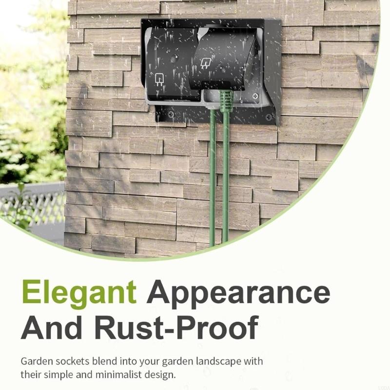  Waterproof Outlet with Cover  - Outdoor Power Outlet Install ulasan dan harga