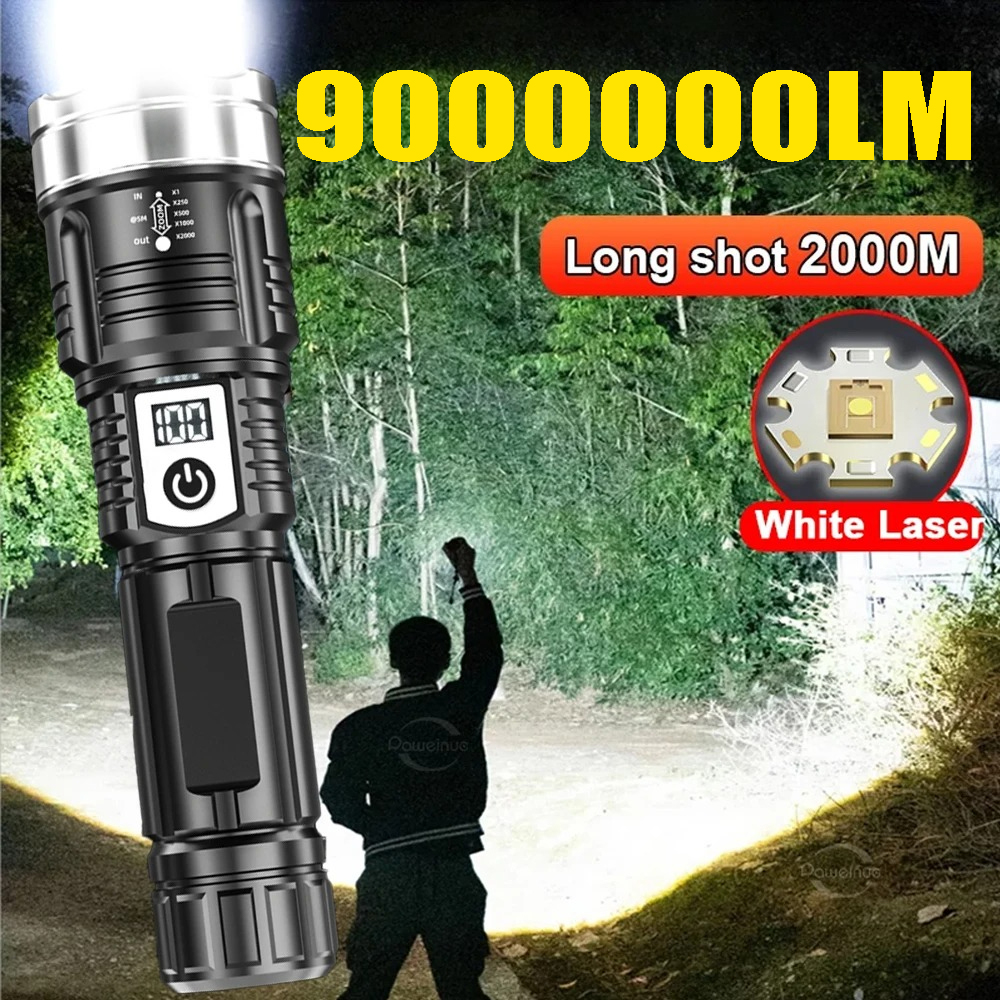 High Power 200000LM LED Flashl - Outdoor Power Inc ulasan dan harga