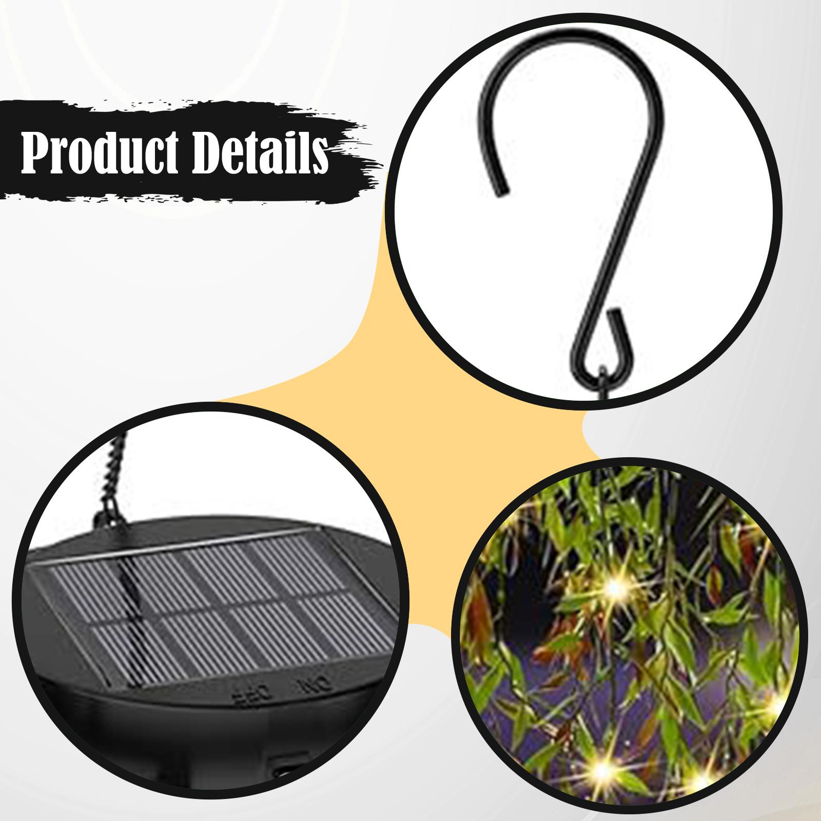 Solar Powered Hanging Light Ar - Outdoor Power And Plant ulasan dan harga
