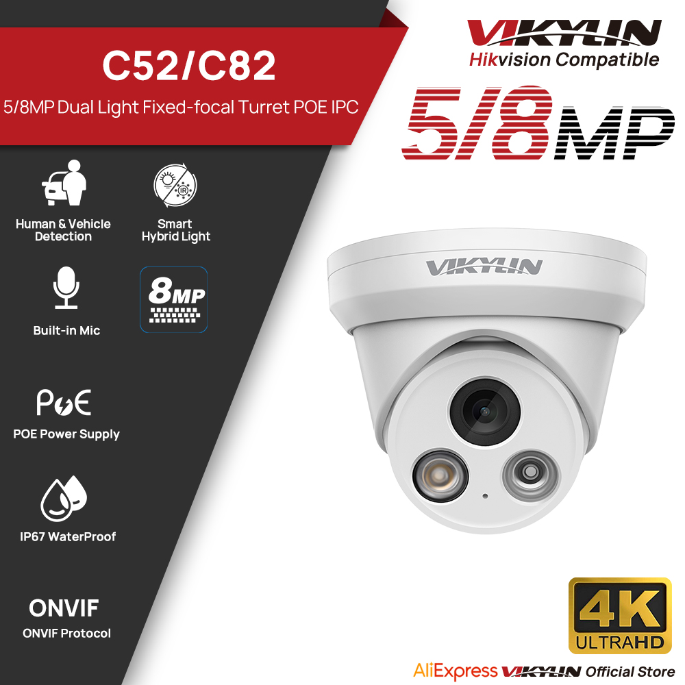 VIKYLIN 5/8MP 4K IP Camera Dua - Outdoor Power G Motion ulasan dan harga