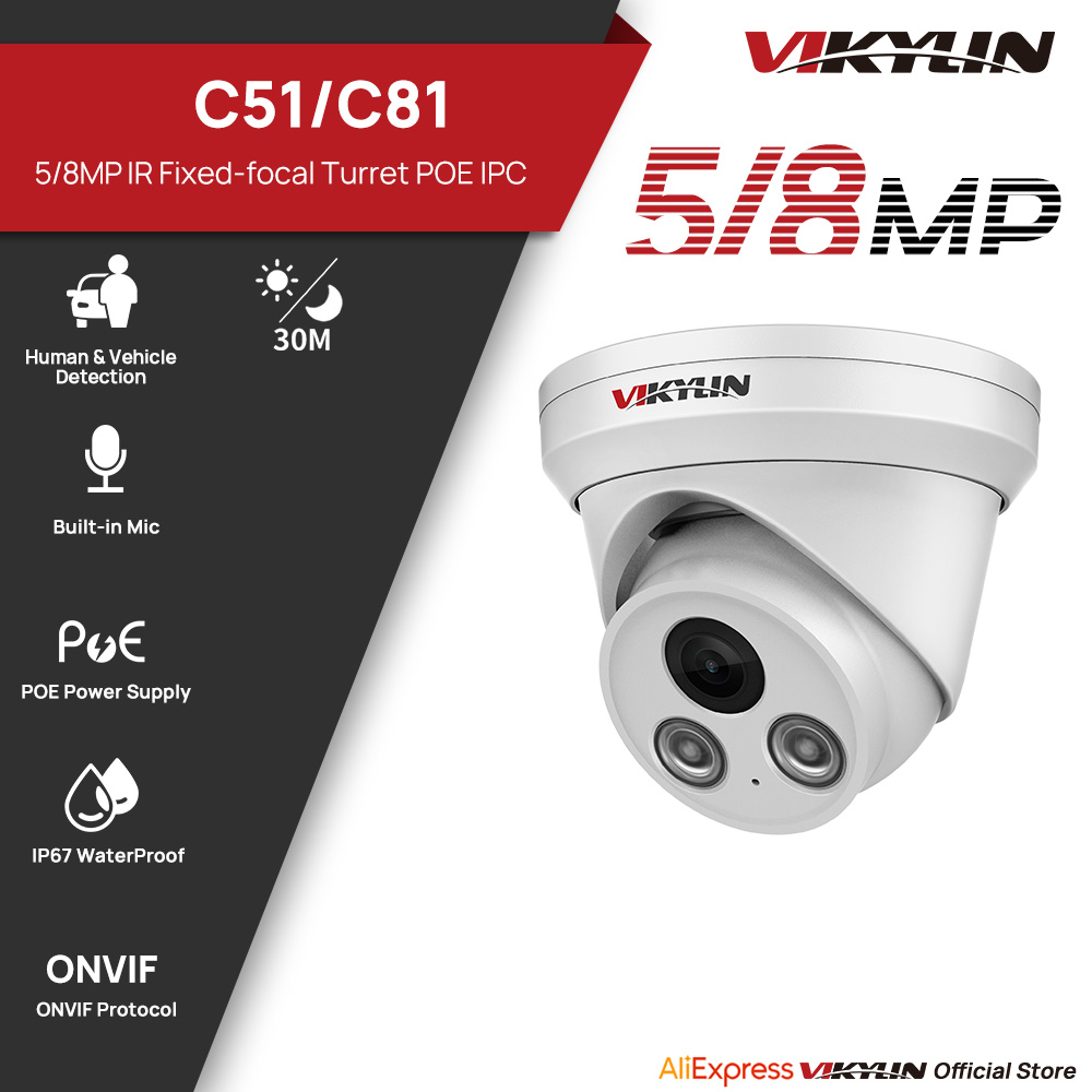 VIKYLIN 5/8MP IR Light IP Came - Outdoor Power G Motion ulasan dan harga
