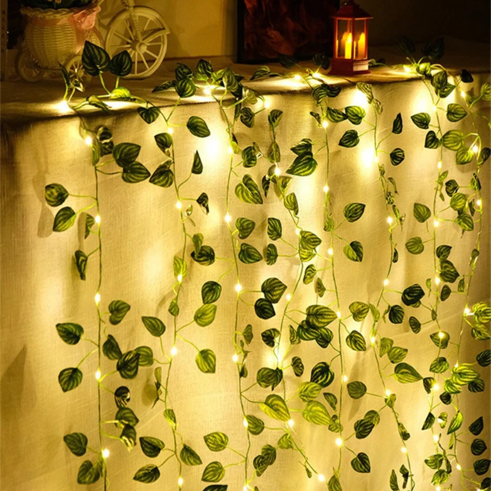 LED Artificial Leaf Plants Lig - Outdoor Power And Plant ulasan dan harga
