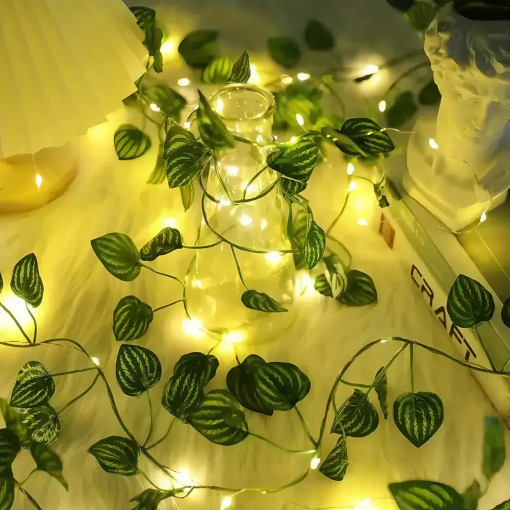 LED Artificial Leaf Plants Lig - Outdoor Power And Plant ulasan dan harga