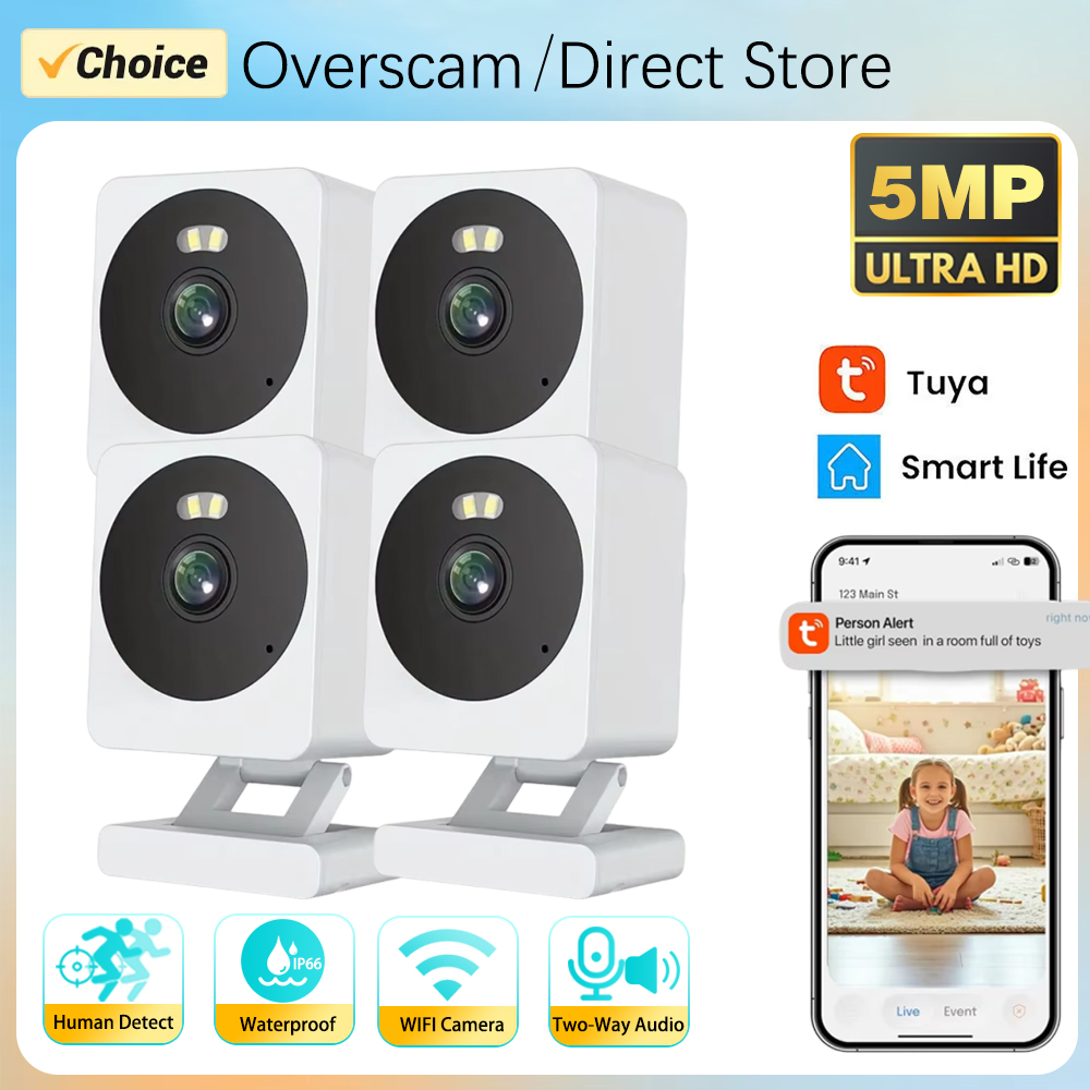 Tuya 5MP SmartLife Home Baby M - Outdoor Power Block ulasan dan harga