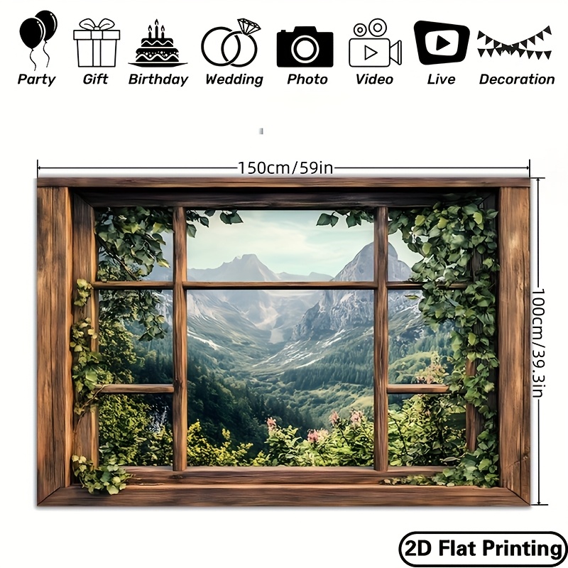 1 piece, green plant window vi - Outdoor Power And Plant ulasan dan harga