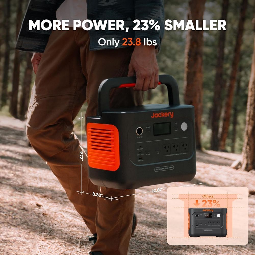 Portable 1000W Power Station w - Outdoor Power Hours ulasan dan harga