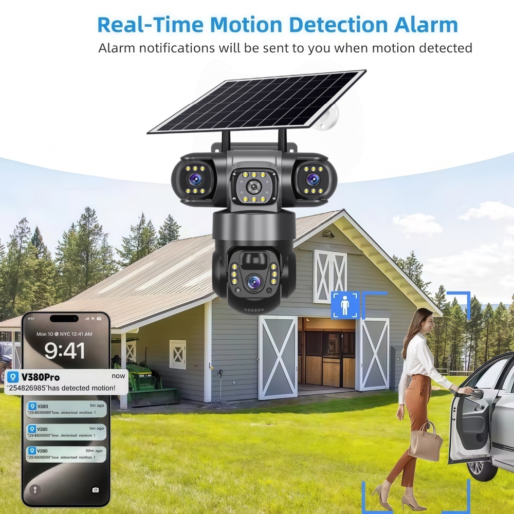 V380Pro Triple Lens 4G Solar C - Outdoor Power G Motion ulasan dan harga