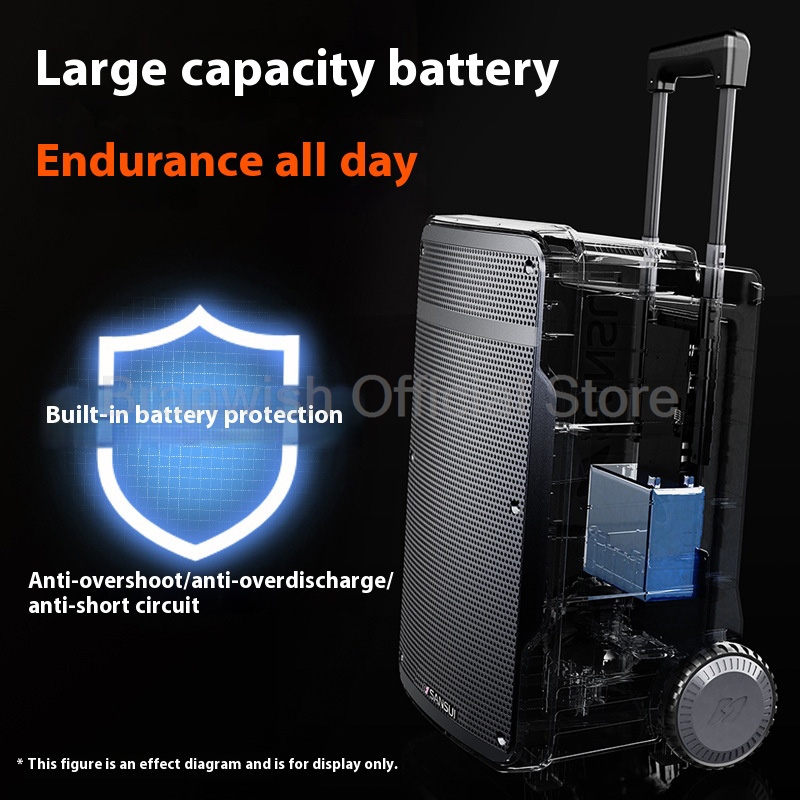 80W Powerful IPX-2 Sound Box P - Outdoor Power Wheels ulasan dan harga