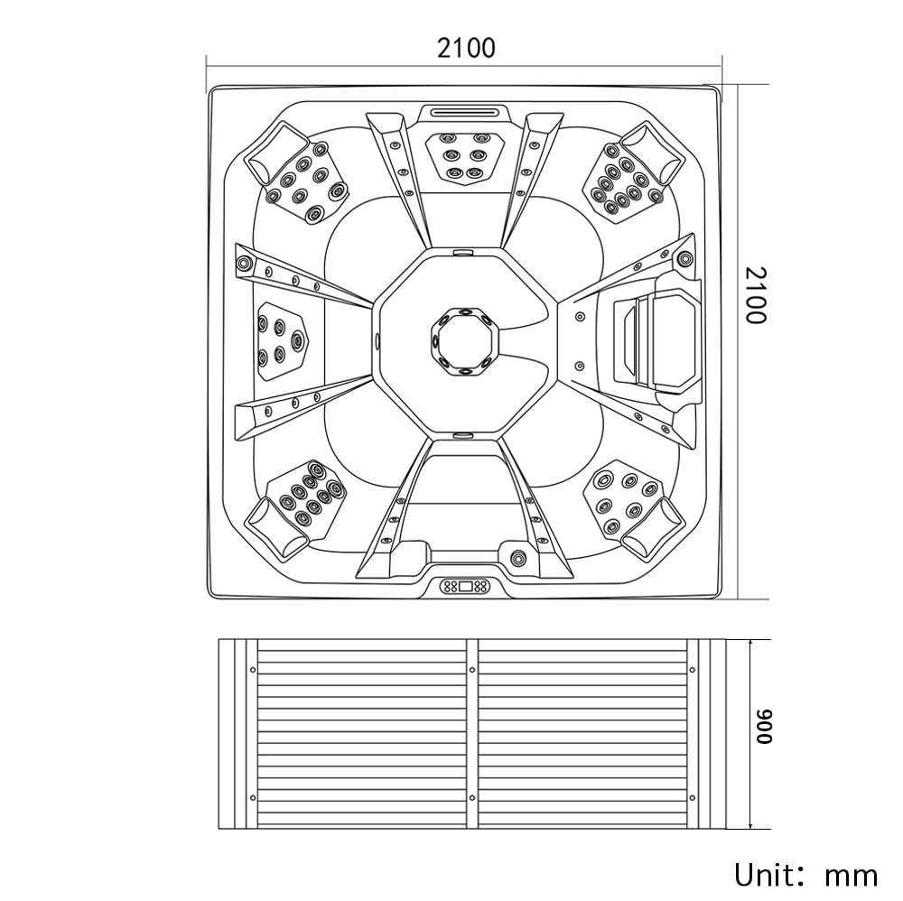 High Quality White Acrylic Spa - Outdoor Power For Hot Tub ulasan dan harga