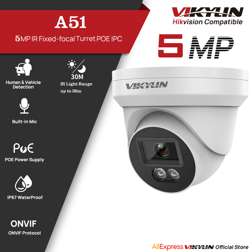 VIKYLIN 5MP IP Security Camera - Outdoor Power G Motion ulasan dan harga