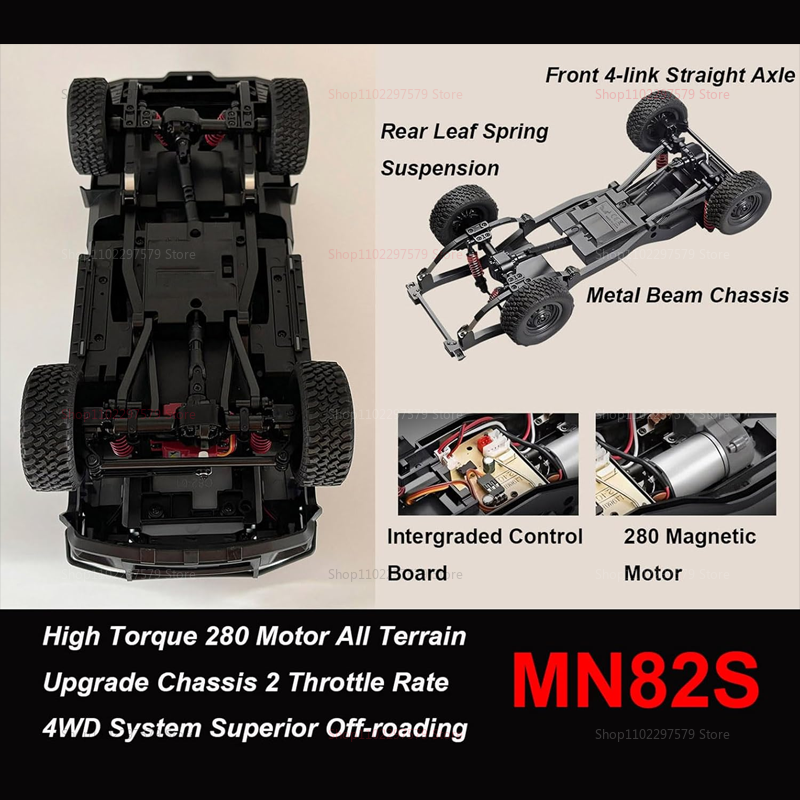 MN82 MN82S RC Crawler Truck 1/ - Outdoor Power Wheels ulasan dan harga