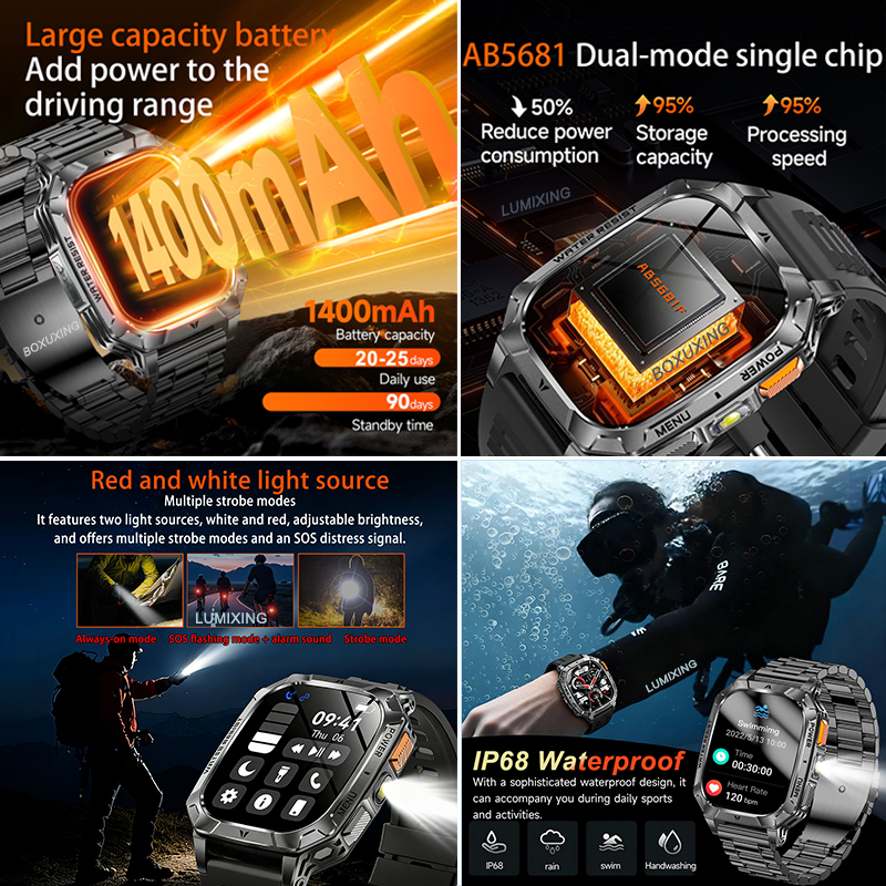 New 1400 mAh Battery Military  - Outdoor Power Hours ulasan dan harga