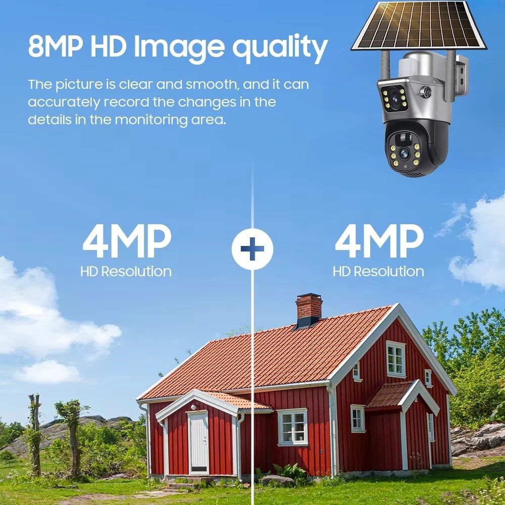 4K Solar-Powered Surveillance  - Outdoor Power G Motion ulasan dan harga