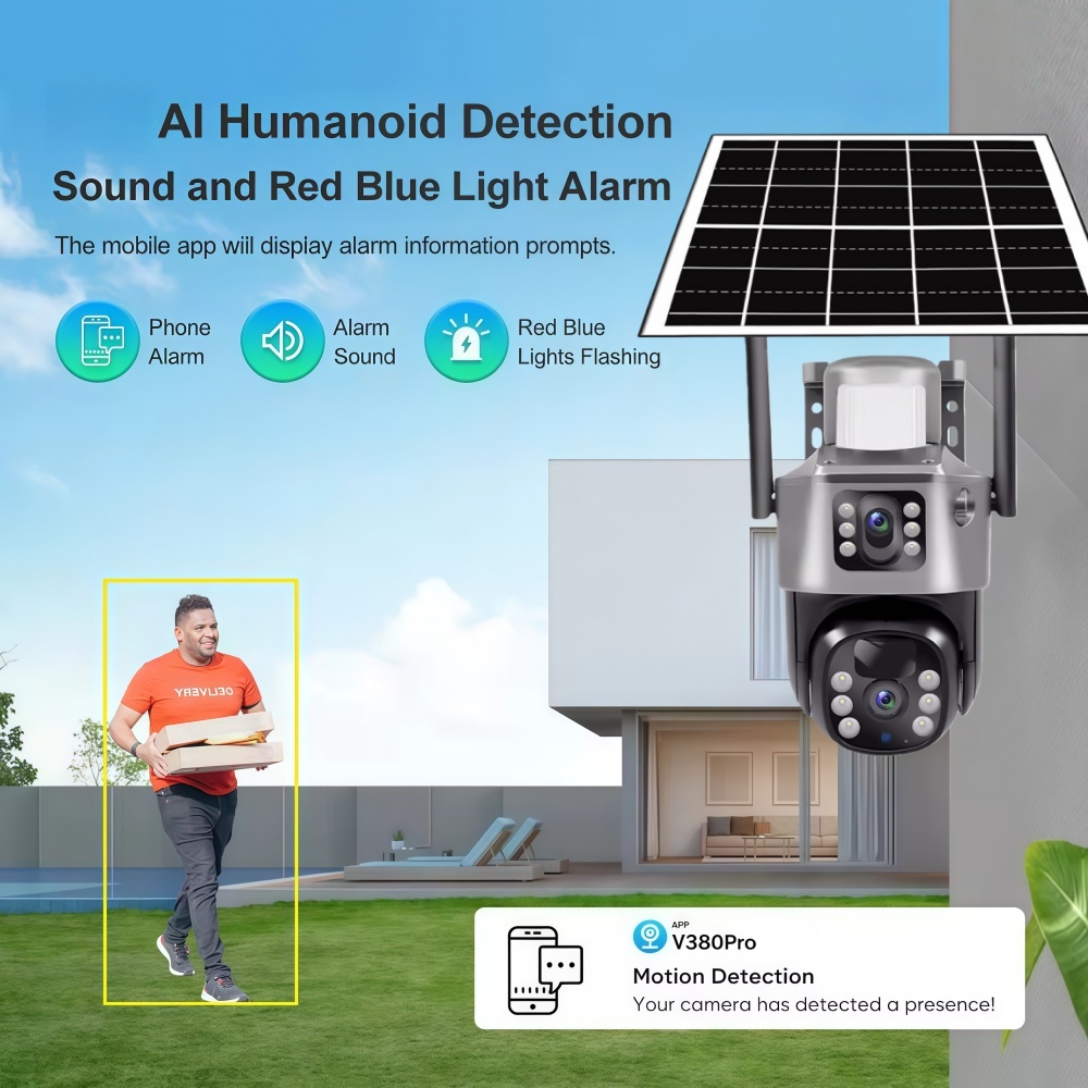 4K Solar-Powered Surveillance  - Outdoor Power G Motion ulasan dan harga