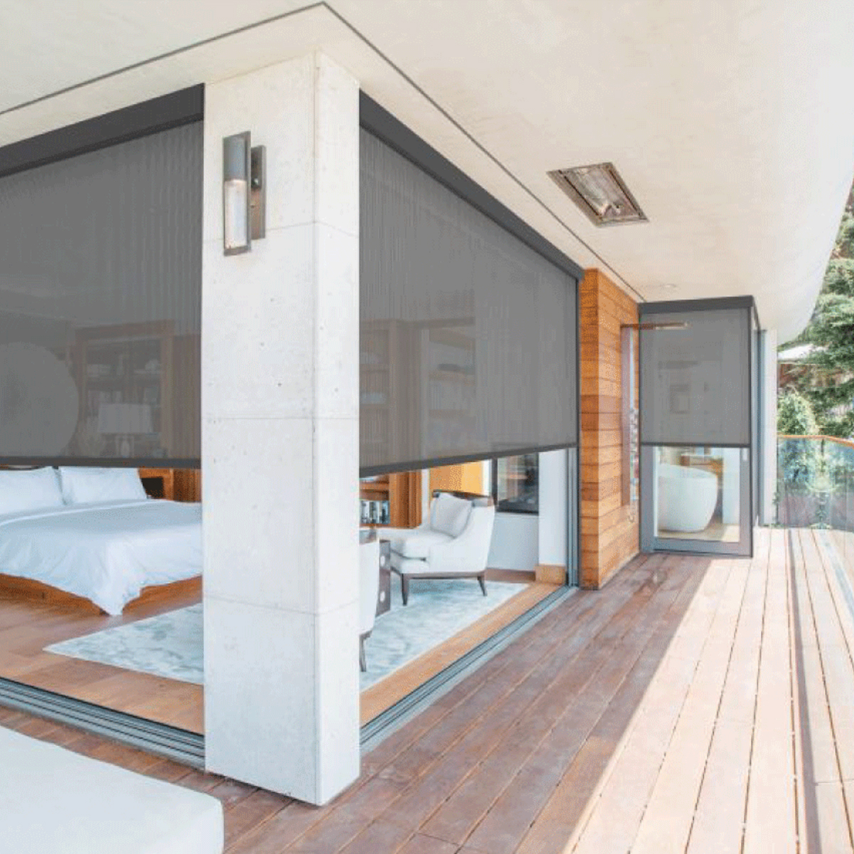 Smart Blackout Outdoor Windpro - Outdoor Power Blinds ulasan dan harga
