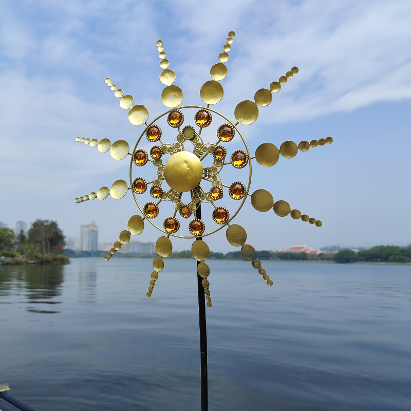 Sunflower Iron Windmill Spinne - Outdoor Power And Plant ulasan dan harga