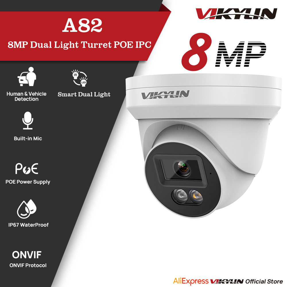 VIKYLIN 8MP IP Security Camera - Outdoor Power G Motion ulasan dan harga