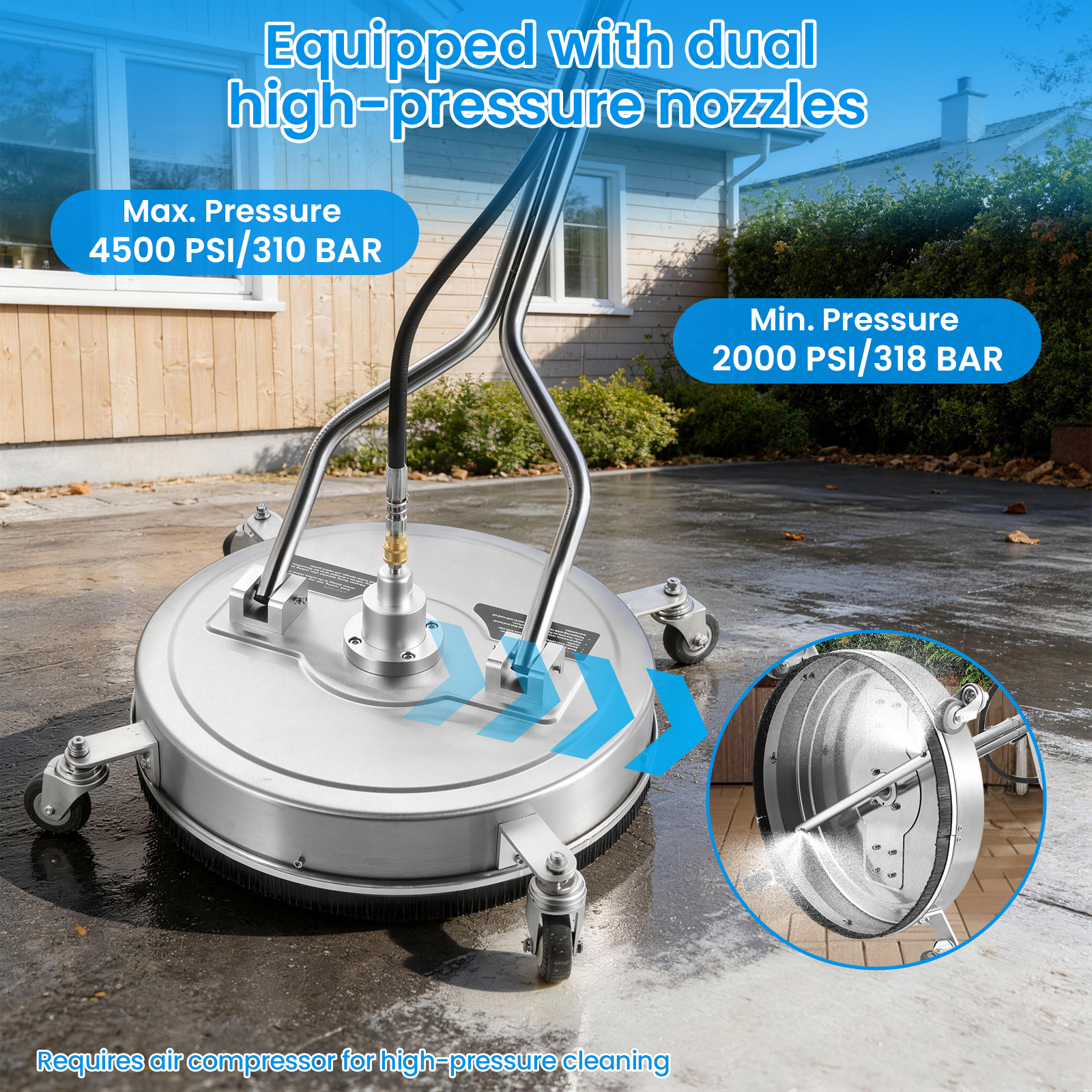 20 Inch Pressure Washer Floor  - Outdoor Power Wheels ulasan dan harga