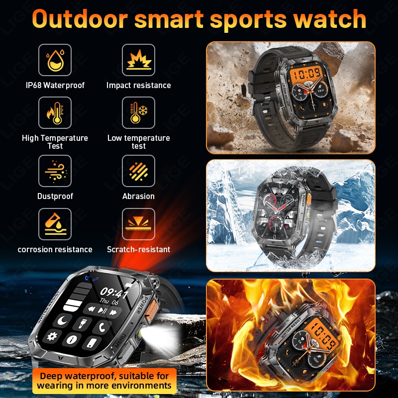 2026 New Men Outdoor Smart Wat - Outdoor Power Hours ulasan dan harga