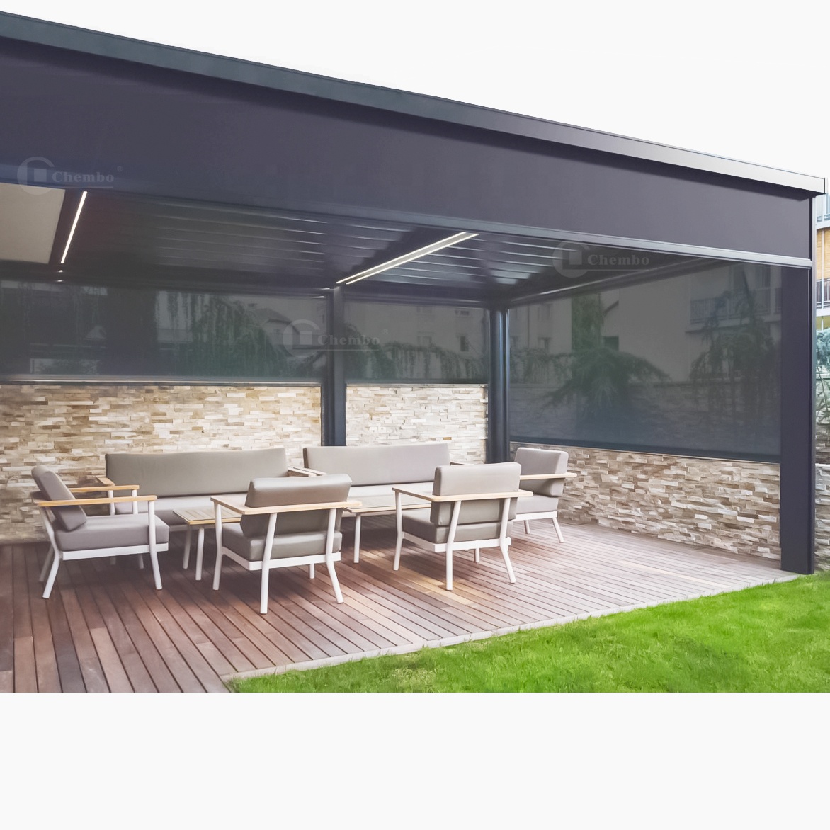 Intelligent Control Waterproof - Outdoor Power Blinds ulasan dan harga
