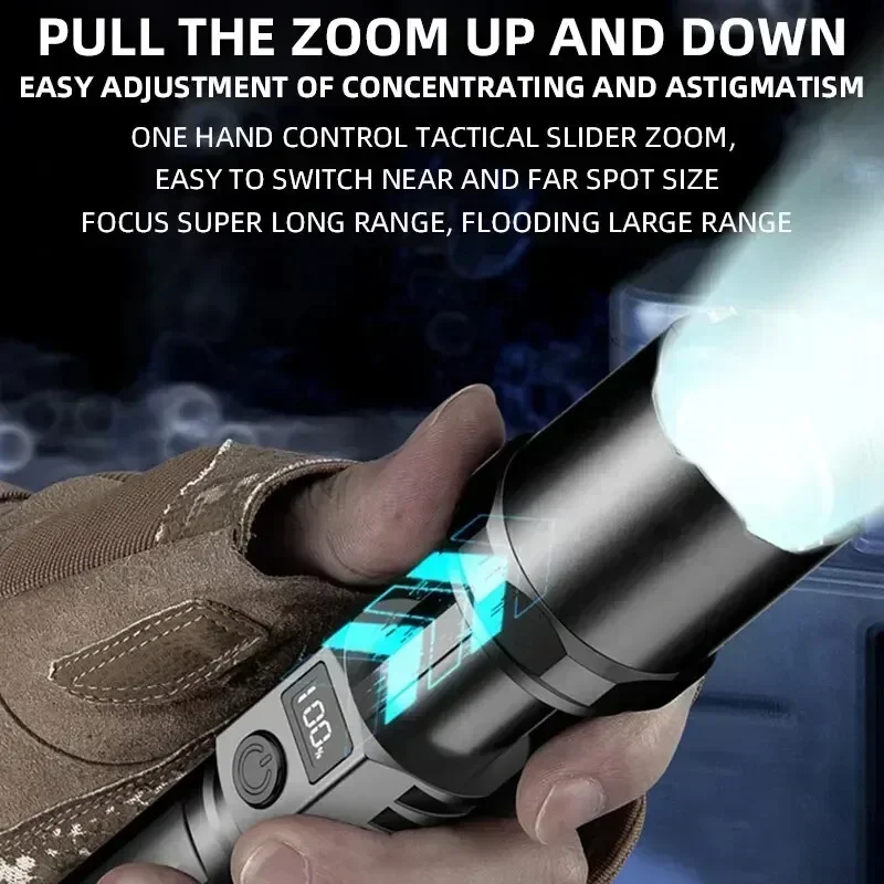 High Power LED Flashlight Long - Outdoor Power Inc ulasan dan harga