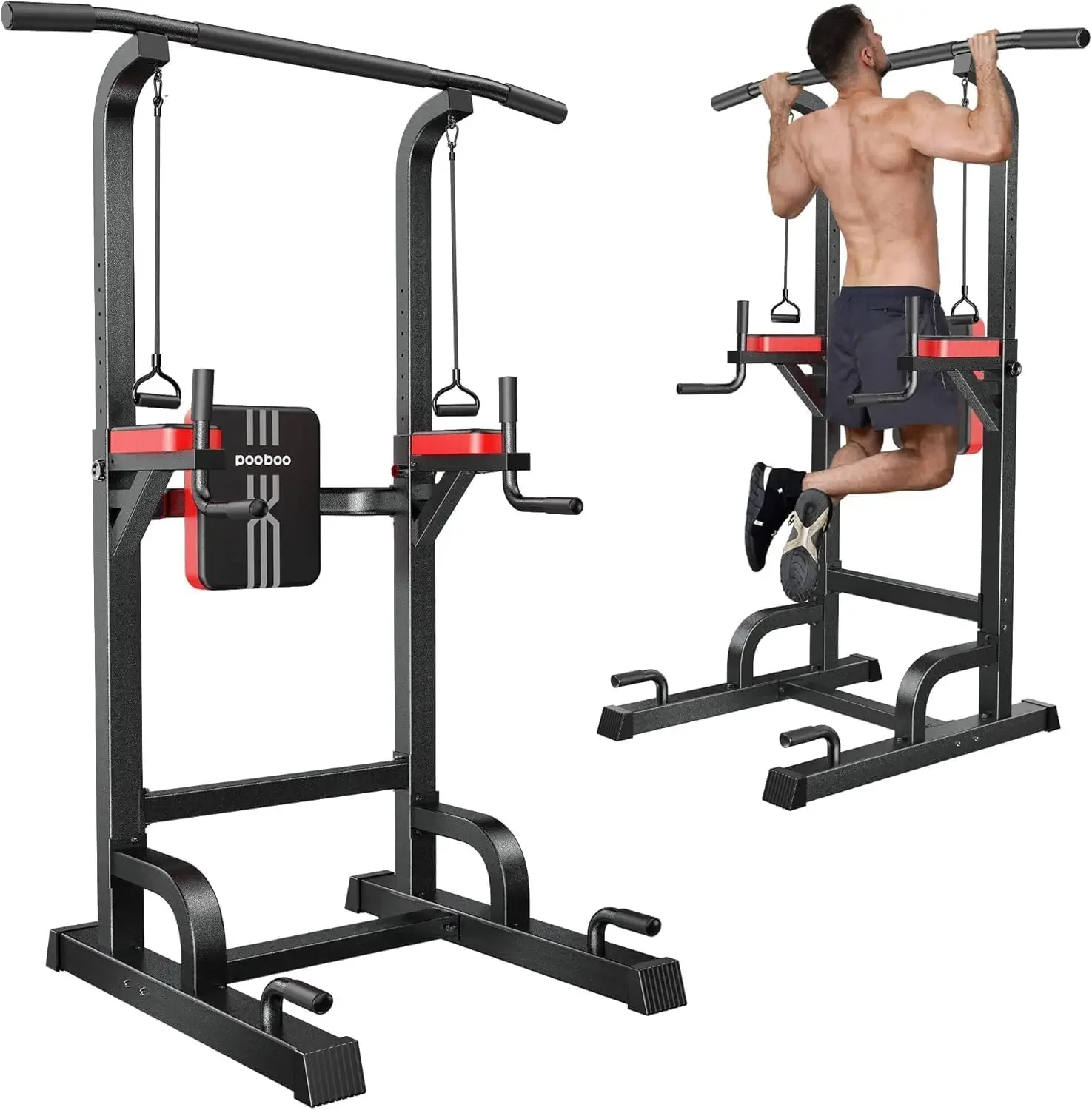 Power Tower Dip Station Pull U - Outdoor Power Tower Pull Up Bar ulasan dan harga