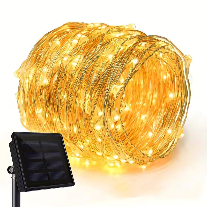 Solar Power LED Garland 8 Mode - Outdoor Power And Plant ulasan dan harga