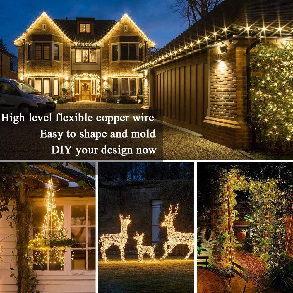 Solar Power LED Garland 8 Mode - Outdoor Power And Plant ulasan dan harga