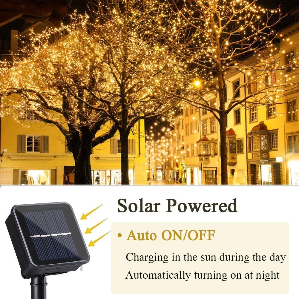 Solar Power LED Garland 8 Mode - Outdoor Power And Plant ulasan dan harga