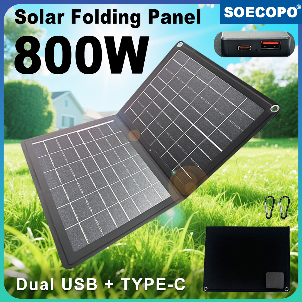 SOECOPO 800W Portable Solar Pa - Outdoor Power Inc ulasan dan harga