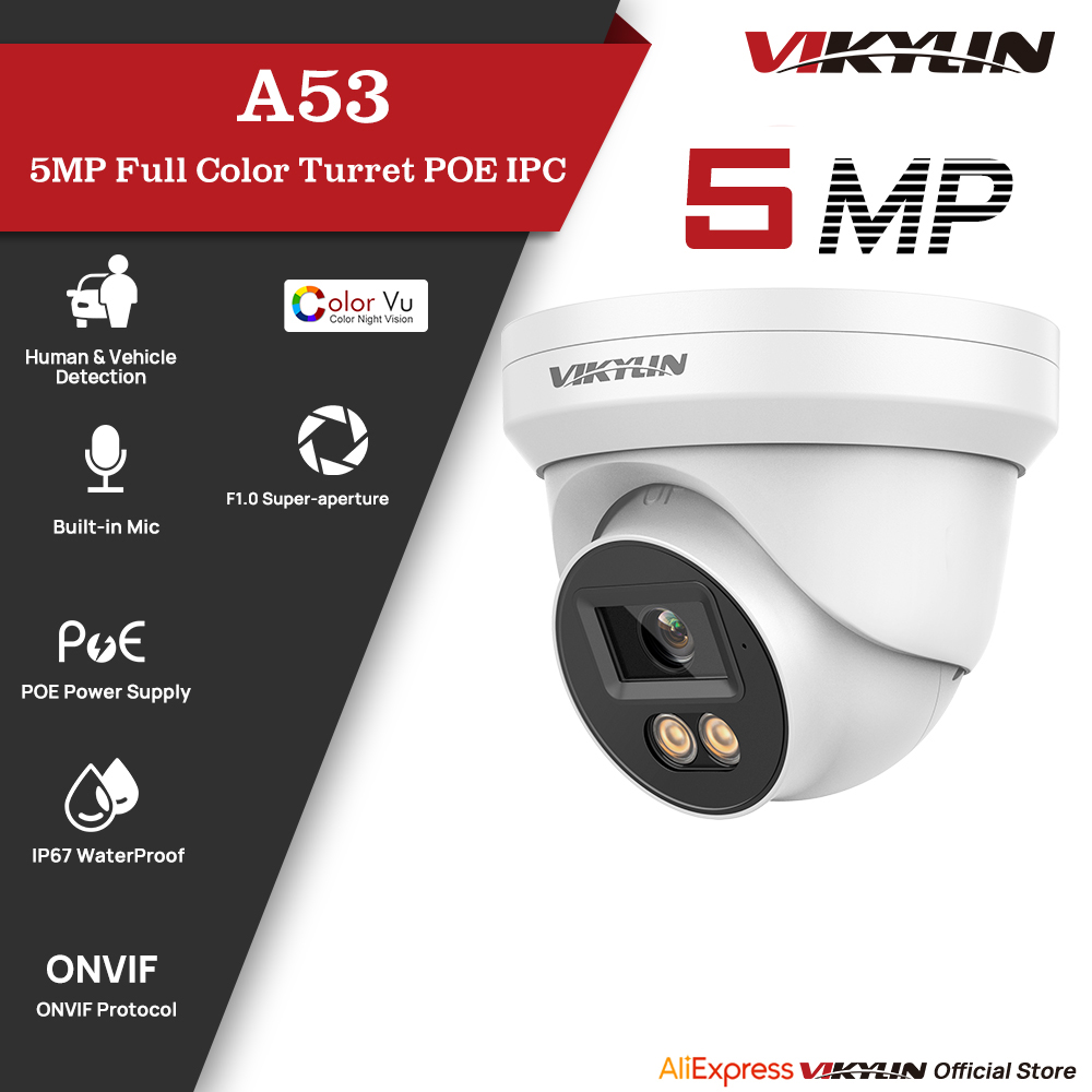 VIKYLIN 5MP IP Security Camera - Outdoor Power G Motion ulasan dan harga