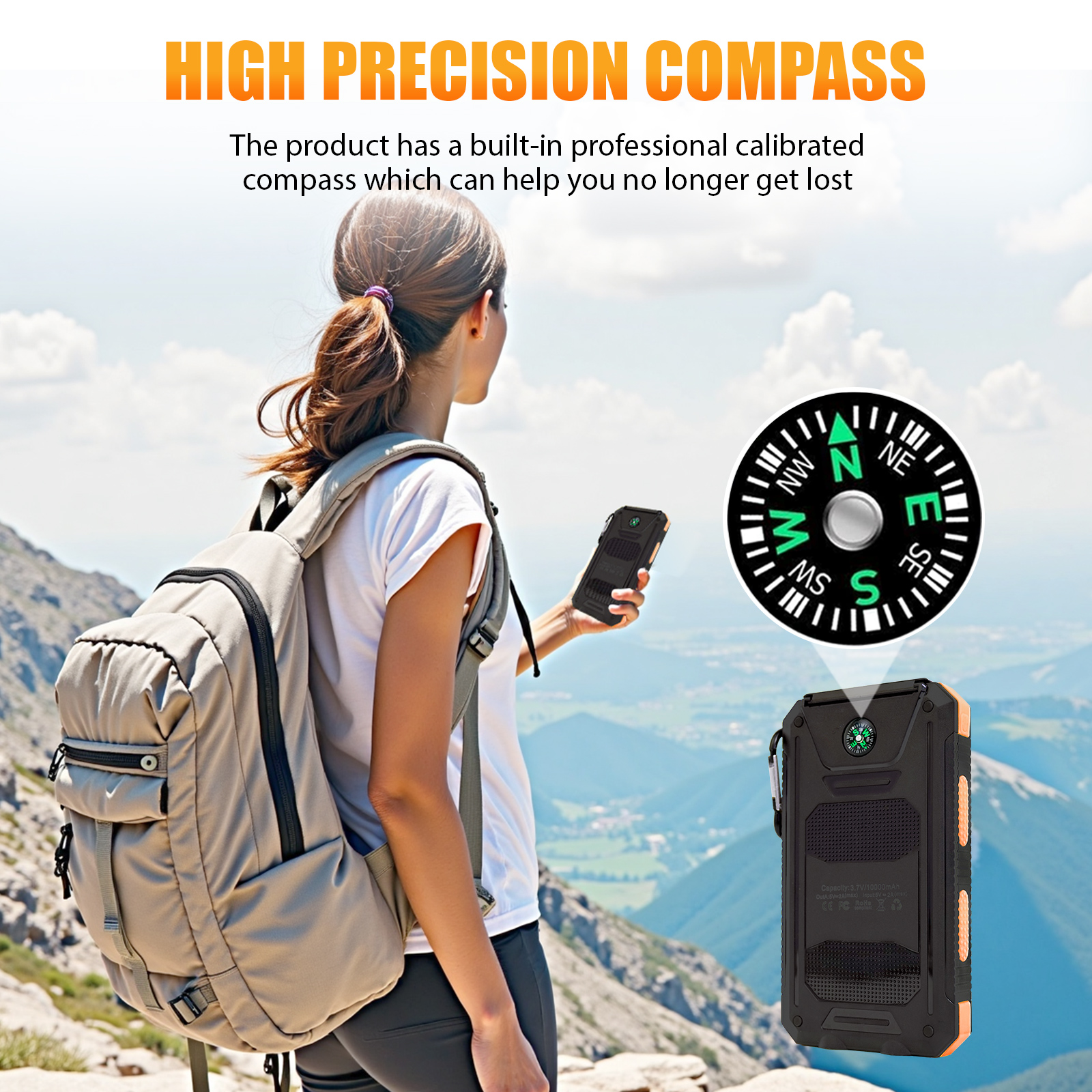 10000mAh Solar Power Bank Port - Outdoor Power Inc ulasan dan harga