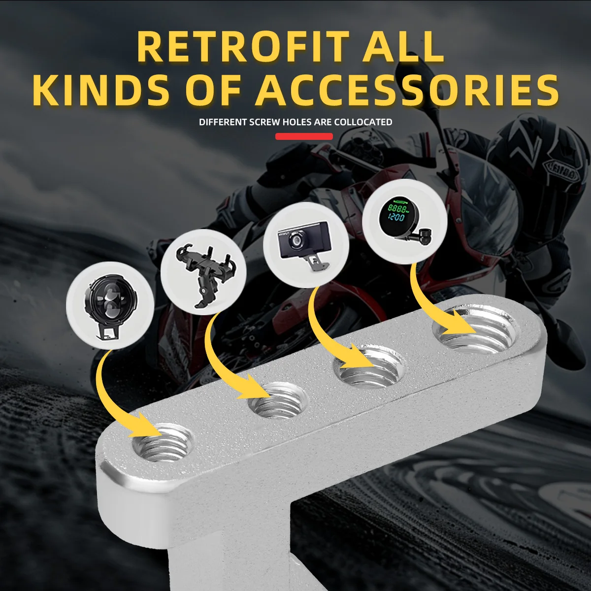 M5 M6 M8 Thread 4 Holes Motorc - Outdoor Power Products ulasan dan harga