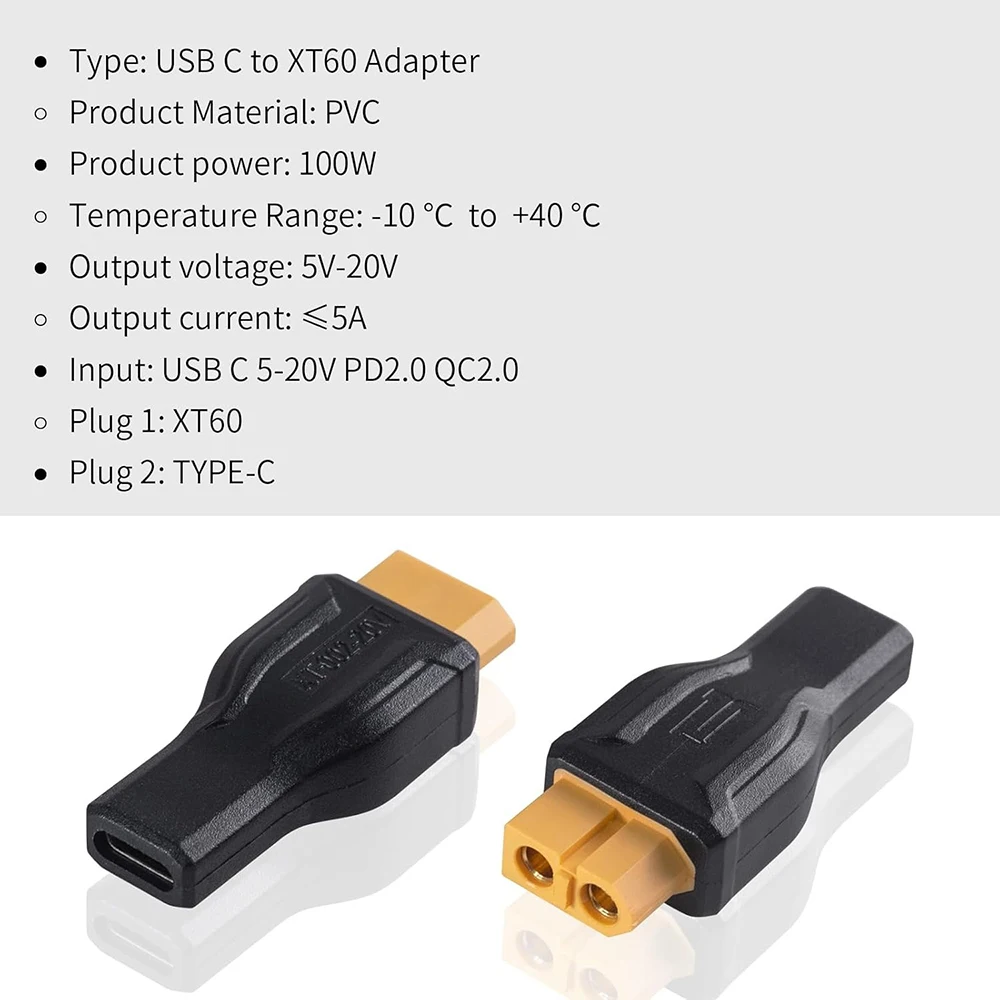USB C to XT60 Adapter Converte - Outdoor Power Inc ulasan dan harga